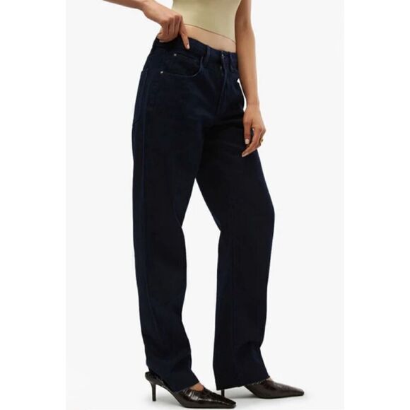 NWT WeWoreWhat Low Rise Dad Jeans 25 raw hem - Picture 2 of 13